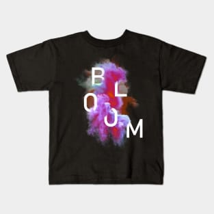 B L O O M - Smoke & Typography Kids T-Shirt